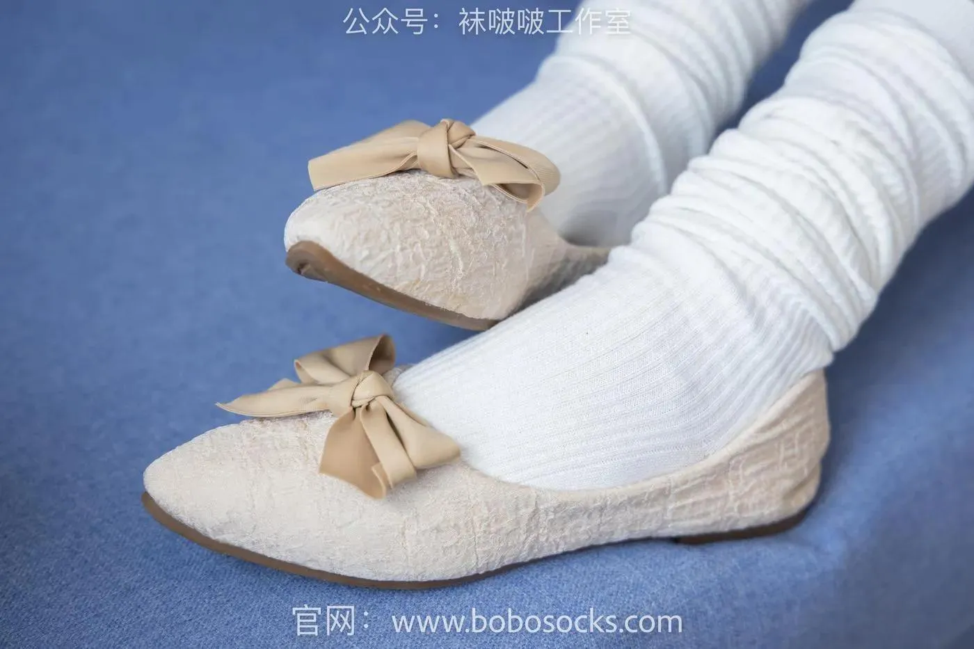 [BoBoSocks袜啵啵]NO.107 小安-平底鞋、白棉袜、肉丝 [140P]插图4
